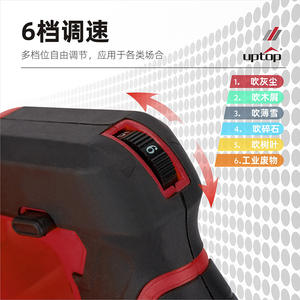 Soplador Inalámbrico Uptop de 21V, Grado Industrial, a Batería, de Alto Rendimiento, Limpiador de Polvo con Diseño de Enfriamiento Rápido - Product Image 5