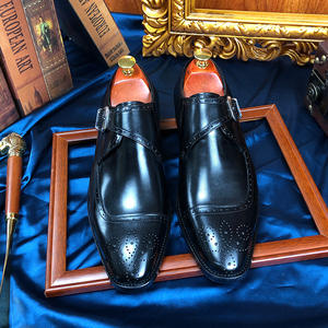 Chaussures formelles pour hommes fabriquées à la main de haute qualité avec boucles réglables, chaussures de moine, chaussures habillées pour hommes - Product Image 4