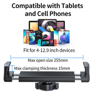 Supporto per Tablet con supporto a doppia ventosa universale diretto in fabbrica con asta di prolunga per pinza per <span class=keywords><strong>iPad</strong></span> Air <span class=keywords><strong>iPad</strong></span> Pro - Product Image 3