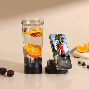 Bouteille shaker Tritan personnalisée de 500 ml avec agitation magnétique pour les shakes protéinés, le fitness et les sports - Product Image 4