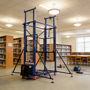 Échafaudage mobile professionnel en fer pour travaux et usage domestique, avec système de levage suspendu, en promotion - Product Image 6