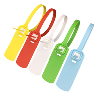 ZL-L016 Scellés de sécurité en plastique anti-effraction personnalisés de 400 mm avec code-barres, adaptés aux colis, au fret et aux entrepôts