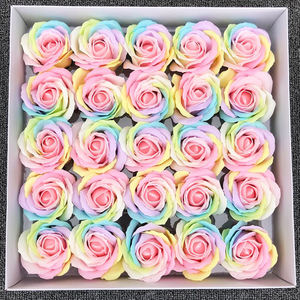 ขายส่ง8เซนติเมตรยักษ์ที่มีสีสันกุหลาบสบู่ดอกไม้สำหรับดอกไม้ DIY ช่อ - Product Image 6