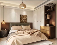 Armoire de chambre moderne en bois massif Yi Gui, 3 tiroirs, grande capacité, écologique, poignées métalliques durables, portes à panneaux surélevés à charnières