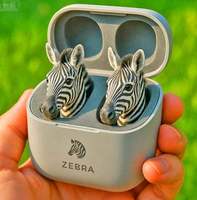 Écouteurs sans fil TWS amusants en forme de grenouille 3D, écouteurs intra-auriculaires au design animal mignon, écouteurs stéréo portables pour filles, cadeau