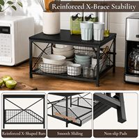 Organisateur avec tiroir de rangement, panier de rangement intégré, étagère supérieure pour épices, dosettes de café et articles essentiels de garde-manger