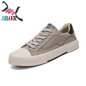 Zapatillas de Lona Transpirables para Hombre - Zapatos de Goma Vulcanizada Sin Cordones para Caminar, Calzado Casual Cómodo para Primavera/Otoño - Product Image 6