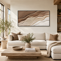 Peinture sur toile moderne abstraite Vague marine, Art mural texturé 3D de haute qualité, Paysages marins naturels, Tableau mural à suspendre pour hôtels