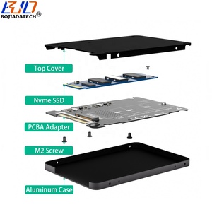 U.2 SFF-8639 U2-Anschluss zu NGFF M.2 PCIe 4X NVME SSD Konverter Adapter Gehäuse Aluminium - Product Image 5