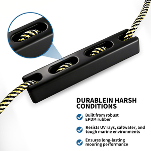 Boat Mooring Snubber Rubber Shock Absorber Marine Dock Line Snubber EPDM Rope Buffer for Yacht <strong>Sailboat</strong> Docking - Product Image 3