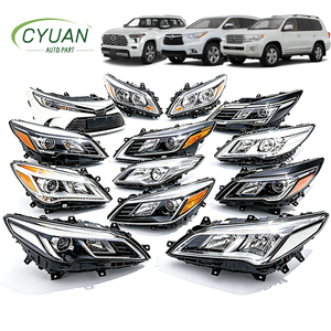 Pièces automobiles CYUAN, phares halogènes, xénon, LED <span class=keywords><strong>pour</strong></span> <span class=keywords><strong>Toyota</strong></span> <span class=keywords><strong>YARIS</strong></span> COROLLA HILUX CROWN LAND CRUISER RAV4 PRADO - Product Image 1