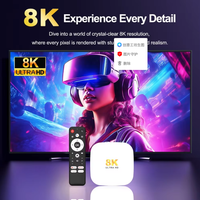 H96 MAX H618 IPTV STB 8K Appareil Internet Intelligent OTT 4 Go de RAM 128 Go de ROM Premium Google Android 14 Pro Décodeur TV