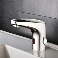 Robinet à capteur automatique HY-106A sans contact chaud et froid montage sur pont salle de bain robinet d'eau intelligent utilisation de la salle à manger et du bassin