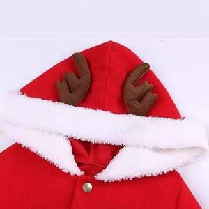2025 inverno bambine Babbo Natale abito da principessa natale abiti con cappuccio con maniche lunghe per feste di Natale e costumi da film - Product Image 3