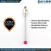 Stylet de sonde tactile CNC M4 100 mm D4 Boule en rubis D6 Tige en céramique Stylet droit stable pour positionnement CMM pour optique de précision