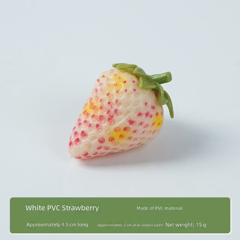 Pink White PVC white strawberry