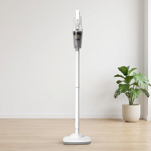 Aspirateur à main sans fil blanc avec bac à poussière transparent et poignée réglable - Product Image 6