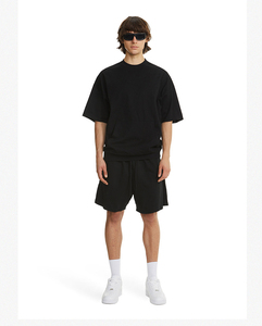 MT2622 T Shirt Manufacturer Custom 275 GSM 100% Cotton Kangaroo Pocketed T Shirts Oversized Men's T-Shirts - Product Image 4