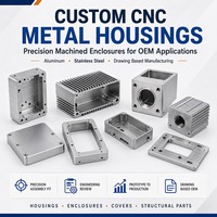 Service de fabrication CNC sur mesure, pièces de boîtier métalliques en acier inoxydable et aluminium de précision, fabricant OEM