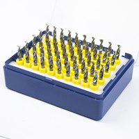 Alat bor CNC Mini dengan baja 3.175mm dan batang tetap karbida UNTUK PCB mikro mendukung tipe pemrosesan putar OEM kustom