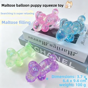 ตุ๊กตาหมีกลิตเตอร์บีร์บีบเล่นคลายเครียด โปร่งใส TPR ประกายสีพาสเทล ของเล่นเสริมพัฒนาการประสาทสัมผัส บรรเทาความวิตกกังวล ของเล่นแปลกใหม่ - Product Image 2