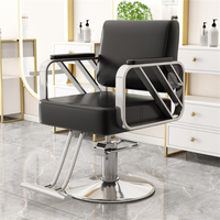 Chaise de salon de coiffure de levage multifonctionnelle luxueuse chaise de salon de beauté en métal chaise de salon de coiffure de salon de coiffure