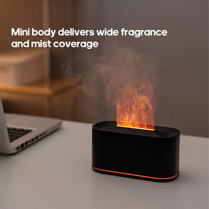 Diffuseur d'arôme de flamme de simulation unique 7 diffuseur d'huiles essentielles colorées 220ml diffuseur portable nébuliseur à ultrasons pour la maison - Product Image 5