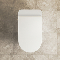 ETL Toilette murale intelligente Couvercle à ouverture automatique intelligent Siège chauffant instantané Bidet électrique Bol allongé Comprend une télécommande