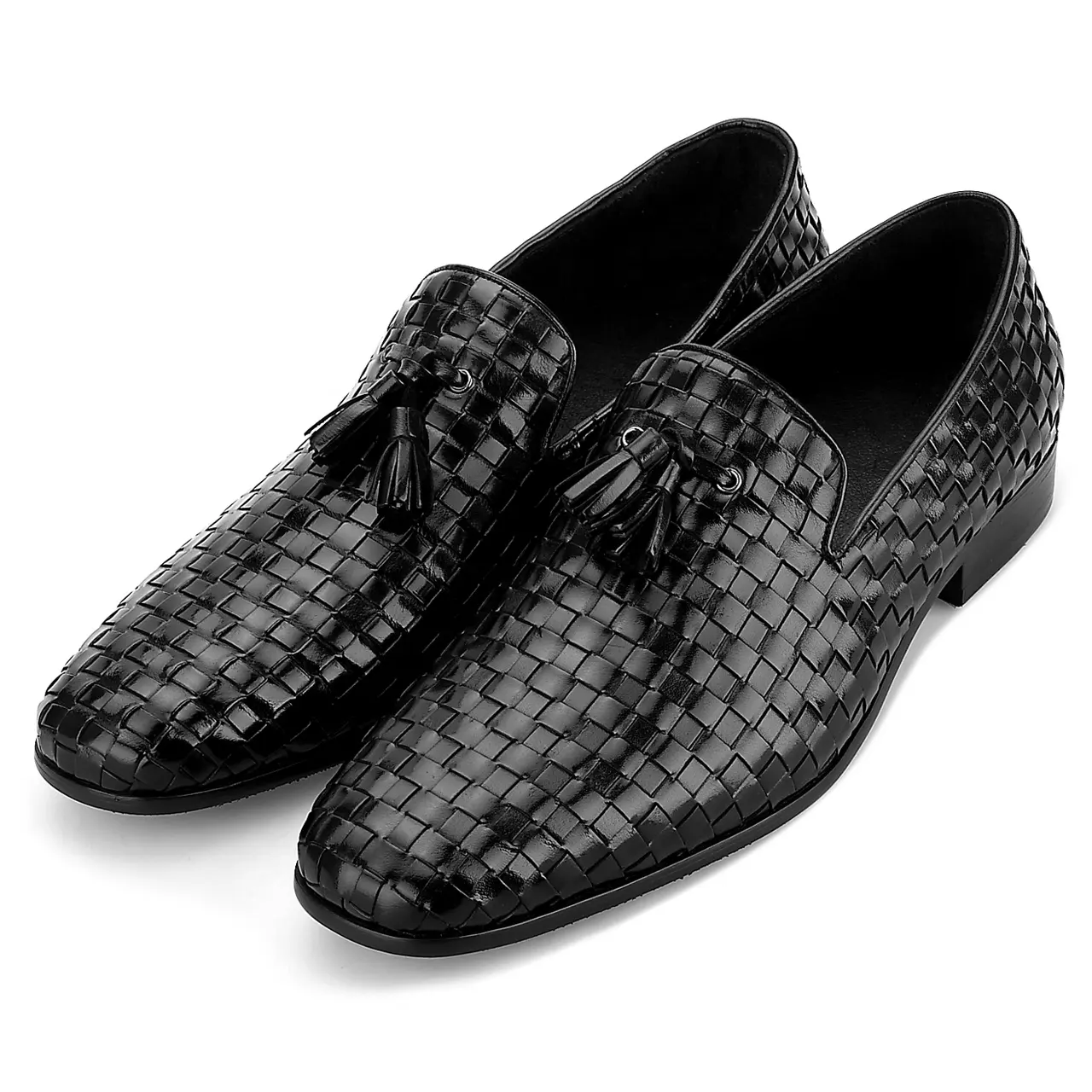 New 2020 Professional BV Weave Leather Business Shoes Comfortable Causal Men's Loafers Shoes