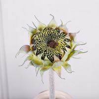 Tournesols artificiels de haute qualité, fleurs artificielles au toucher réel, fleurs décoratives, couronnes et plantes, décoration de mariage