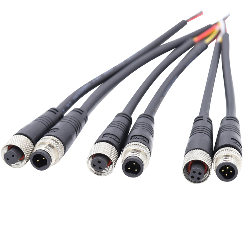 AOHUA IP65 Промышленная Автоматизация Штекерный разъем M8 с кабелем 2 контакта для датчика