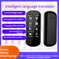 Traducteur intelligent Z2 pour voyager en toute liberté, interprétation simultanée, traducteur multilingue BT, matériau verre + PP