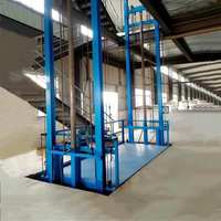 Elevador de Carga Vertical Industrial de Alta Resistencia, Elevador de Carga Doble para Almacenes, Transporte de Mercancías y Materiales