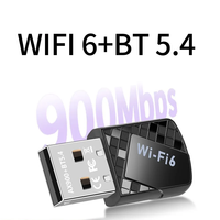 AX900 USB WiFi 6 BT 5.4 Adaptateur Double Bande 900Mbps Carte Réseau USB Mini USB 2in1 Dongle Récepteur WiFi Sans Fil