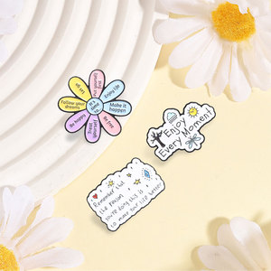 Pin Esmaltado con Proverbios Inspiradores y Humorísticos, Broche con la Frase 'Incluso un Mal Día es Solo 24 Horas', Insignia para Bolsa, Joyería Divertida, Regalo para Amigo - Product Image 2