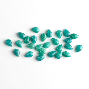 Pietra preziosa di Amazonite naturale su misura, a forma di pera, <span class=keywords><strong>verde</strong></span>, adatta per la creazione di gioielli, cabochon di gemma naturale sciolta di Amazonite - Product Image 2