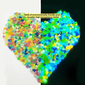 ก้อนกรวดเรืองแสงหลากสีสำหรับสวน,ไฟตกแต่งภูมิทัศน์ลานสนามหญ้าหินเรืองแสง - Product Image 4