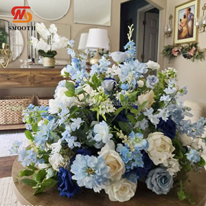 Smooth Luxury High Quality 5D <b>Artificial</b> <b>White</b> Silk <b>Rose</b> Flower Ball Large 60cm Wedding Centerpieces & Table Decorations - Product Image 2