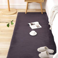 Tapis super doux fait main moderne à poils longs en polyester écologique imperméable, adapté aux animaux domestiques, antidérapant, en fibres ultra-fines et moelleuses