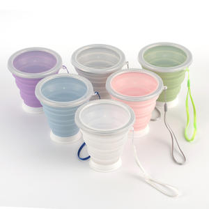 Vaso Plegable de Silicona Libre de BPA, Vasos de Agua Plegables y Colapsables de Silicona para Viajes, Campamentos y Actividades al Aire Libre - Product Image 1