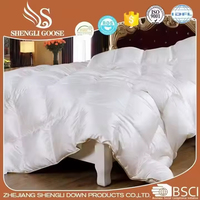 Couette en duvet d'oie de haute qualité, couverture chaude d'hiver, tissu en coton de luxe, édredon taille Queen et King pour la maison et l'hôtel