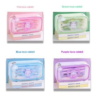 Hot Bán Dễ Thương Phim Hoạt Hình Hai Lớp Bút Chì Trong Suốt Trường Hợp Dây Kéo Công Suất Lớn Không Thấm Nước Cho Sinh Viên Cô Gái Giá Thấp - Product Image 6