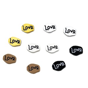 Colorful Resin Love Letter DIY Jewelry Accessories For Hair <b>Clips</b> Phone Case Patches Hat Ornaments Fashion Crafts - Product Image 5