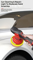 Polisseuse orbitale sans fil pour voiture, orbite de 9 mm, 2800-5500 tr/min, polisseuse électrique portable pour le detailing automobile, utilisation en garage