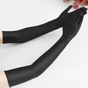 <span class=keywords><strong>Gants</strong></span> de bal noirs <span class=keywords><strong>Gatsby</strong></span> pour femmes, style années 20, avec plumes de poulet, longs, pour opéra, détection de métal, en stock - Product Image 6
