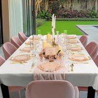XUELI Lot complet de vaisselle en plastique de 175 pièces: assiettes, tasses, couverts et serviettes de table Kit de fête minimaliste durable et jetable pour événements