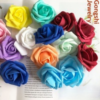Cabeza de Rosa Artificial, 5 Capas, Flores Secas, 6-7 cm de Diámetro, Bola de Flores Artificiales, Modelo Chino A-26, Venta al por Mayor
