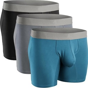 Slip <span class=keywords><strong>boxer</strong></span> da <span class=keywords><strong>uomo</strong></span> all'ingrosso con ampio sacchetto, intimo 3D ergonomico da <span class=keywords><strong>uomo</strong></span> all'ingrosso, produzione di biancheria intima da <span class=keywords><strong>uomo</strong></span> - Product Image 1