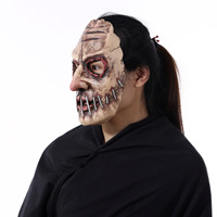 Masque de déguisement Zonghong pour adultes, motif classique, en latex souple et réaliste, motif fantôme à grande bouche, pour fête d'Halloween
