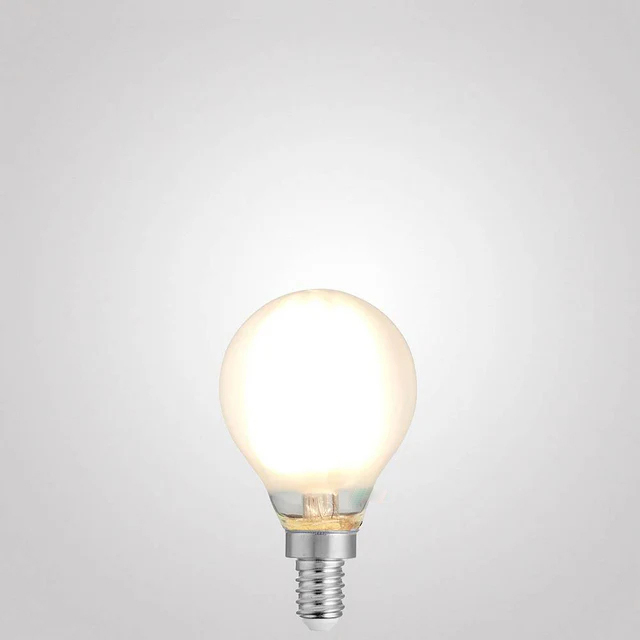 4W E14 Cob LED Candle Light Bulb with Glass Body 2700K Soft Warm White CRI 80 for Hotel Use AC Power Supply